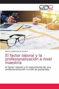 El factor laboral y la profesionalizacion a nivel maestria