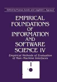 Empirical Foundations of Information and Software Science IV