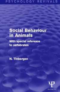 Social Behaviour in Animals (Psychology Revivals)