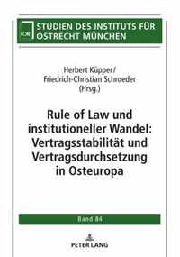 Rule of Law und institutioneller Wandel