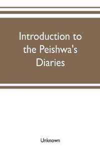 Introduction to the Peishwa's diaries