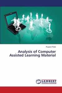 Analysis of Computer Assisted Learning Material