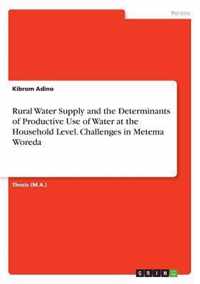 Rural Water Supply and the Determinants of Productive Use of Water at the Household Level. Challenges in Metema Woreda