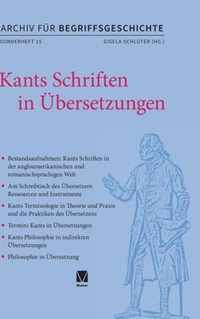 Kants Schriften in UEbersetzungen