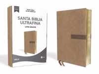 Nbla Santa Biblia Ultrafina, Letra Gigante, Leathersoft, Beige, Edicion Letra Roja