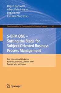 S BPM ONE Setting the Stage for Subject Oriented Business Process Management