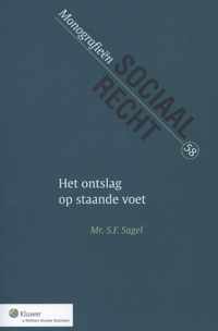 Monografieen sociaal recht 58 -   Het ontslag op staande voet