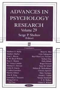 Advances in Psychology Research