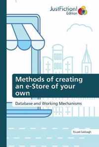 Methods of creating an e-Store of your own