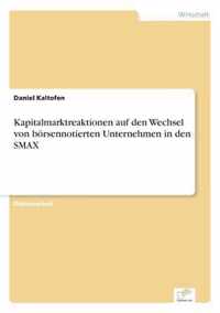 Kapitalmarktreaktionen auf den Wechsel von boersennotierten Unternehmen in den SMAX