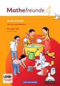 Mathefreunde 4. Schuljahr. Arbeitsheft mit CD-ROM und Lernstandsseiten. Ausgabe Süd