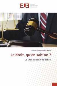 Le droit, qu'en sait-on ?