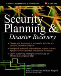 Security Planning and Disaster Recovery