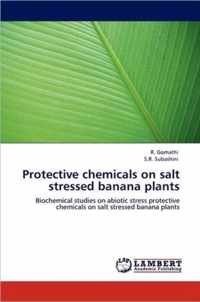 Protective chemicals on salt stressed banana plants