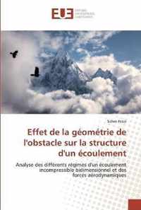 Effet de la geometrie de l'obstacle sur la structure d'un ecoulement