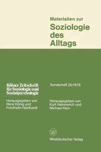 Materialien Zur Soziologie Des Alltags