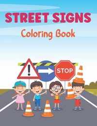 Street Signs Coloring Book