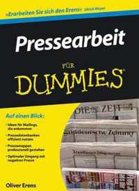 Pressearbeit fur Dummies