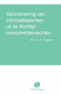 Sanctionering van informatieplichten uit de Richtlijn consumentenrechten