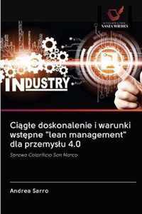 Cigle doskonalenie i warunki wstpne lean management dla przemyslu 4.0