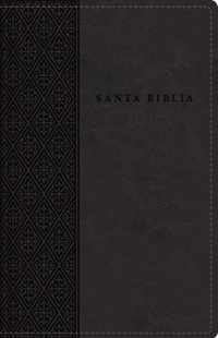 Rvr60 Santa Biblia, Letra Grande, Tamano Compacto, Leathersoft, Negro, Edicion Letra Roja Con Cierre