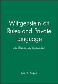 Wittgenstein on Rules and Private Language