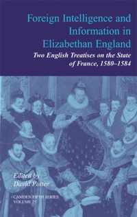 Foreign Intelligence and Information in Elizabethan England