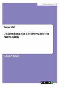 Untersuchung zum Schlafverhalten von Jugendlichen