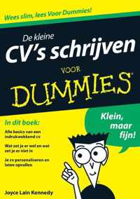 Voor Dummies - De kleine CV's schrijven voor Dummies