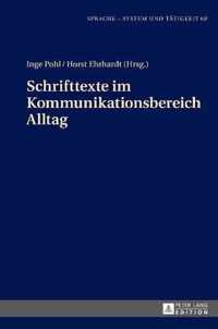 Schrifttexte Im Kommunikationsbereich Alltag