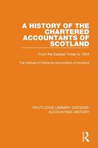 A History of the Chartered Accountants of Scotland