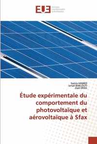 Etude experimentale du comportement du photovoltaique et aerovoltaique a Sfax