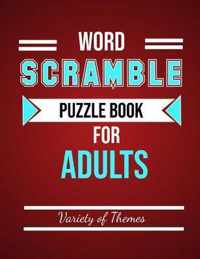 Word Scramble Puzzle Book for Adults