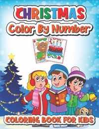 Christmas color by number coloring book for kids