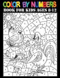 Color By Number Book For kids Ages 8-12