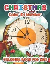 Christmas color by number coloring book for kids