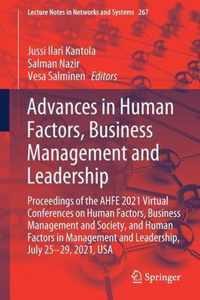 Advances in Human Factors, Business Management and Leadership