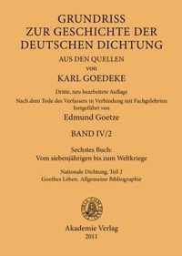 Sechstes Buch: Vom Siebenjahrigen Bis Zum Weltkriege: Nationale Dichtung. Teil 2