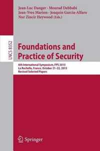 Foundations and Practice of Security