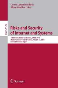 Risks and Security of Internet and Systems