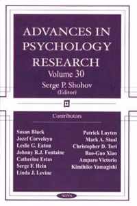 Advances in Psychology Research