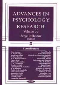 Advances in Psychology Research