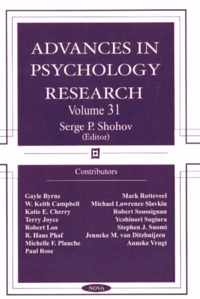 Advances in Psychology Research