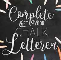 De complete set voor Chalkletteren