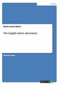 The English dative alternation