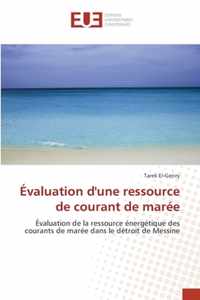 Evaluation d'une ressource de courant de maree