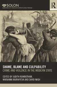 Shame, Blame and Culpability