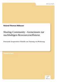 Sharing Community - Gemeinsam zur nachhaltigen Ressourceneffizienz