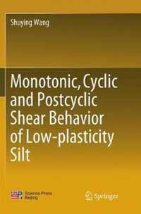 Monotonic, Cyclic and Postcyclic Shear Behavior of Low-plasticity Silt