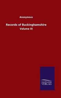 Records of Buckinghamshire